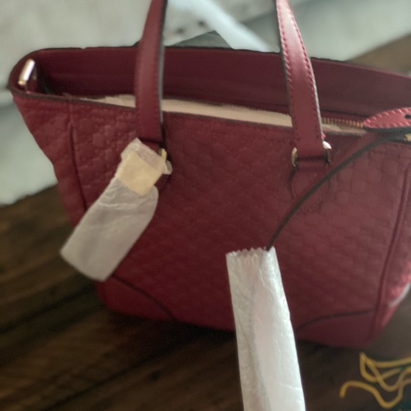 Gucci Gussimo Red Leather Bag - Picture 3 of 5